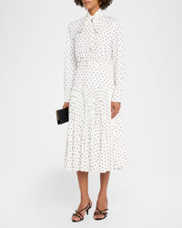 Milly - Women's Kennedy Polka Dot Midi Dress
