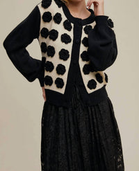 Listicle The Poppy Garden Knit Cardigan in multi - women's cardigan