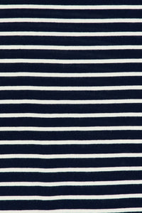 Monrow - Stripe Jersey Crop Pocket Tee