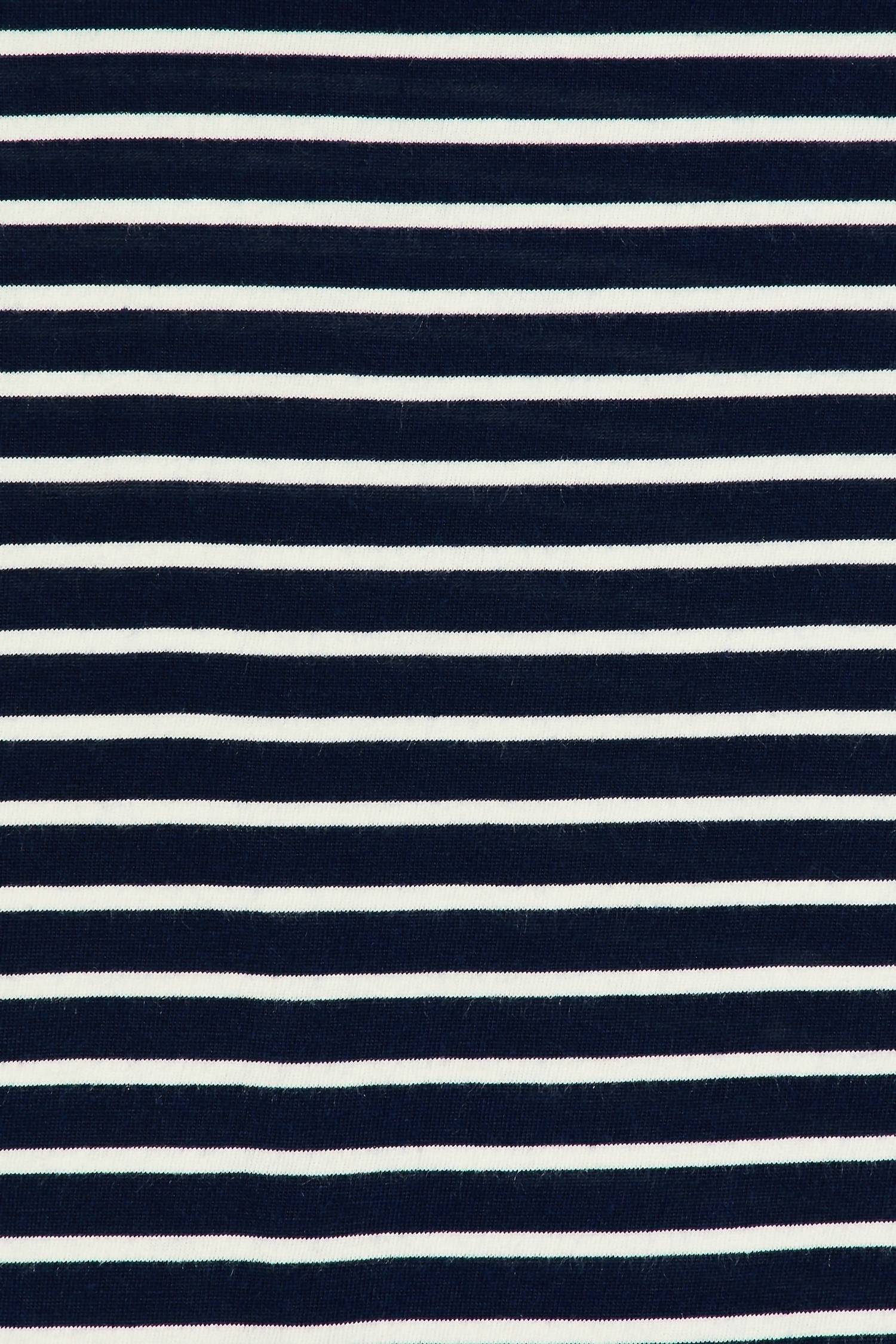 Monrow - Stripe Jersey Crop Pocket Tee