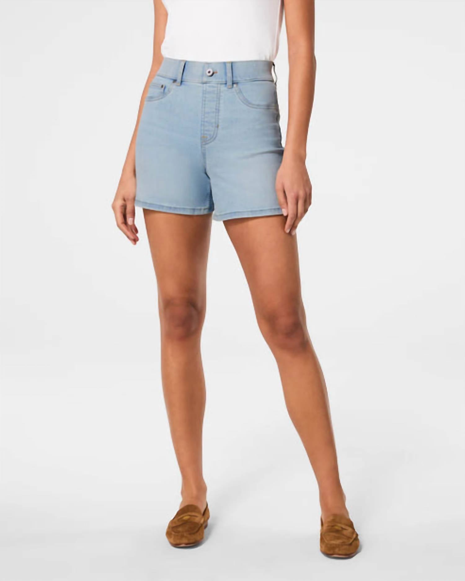 Spanx Pull On Denim Short in turner wash - women's shorts