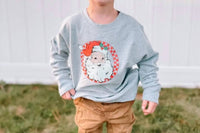 SWEET wink Retro Santa Sweatshirt in light grey - kids' shirt