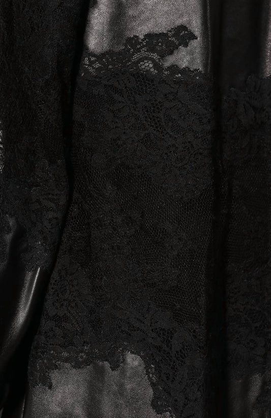 Valentino - Loose Glossy Leather Blouse