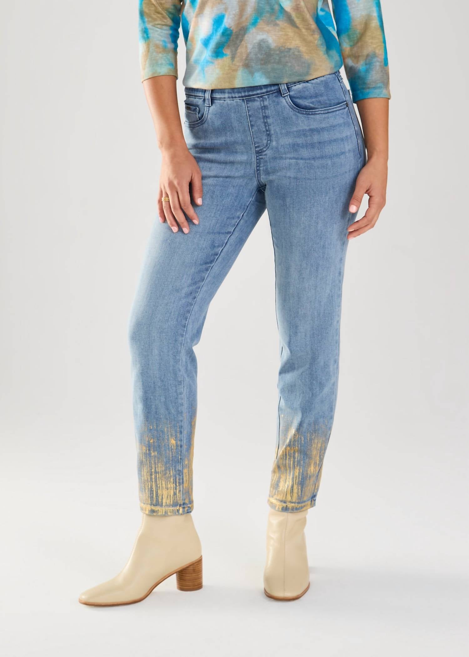 Fdj - Pull-On Pencil Ankle Denim