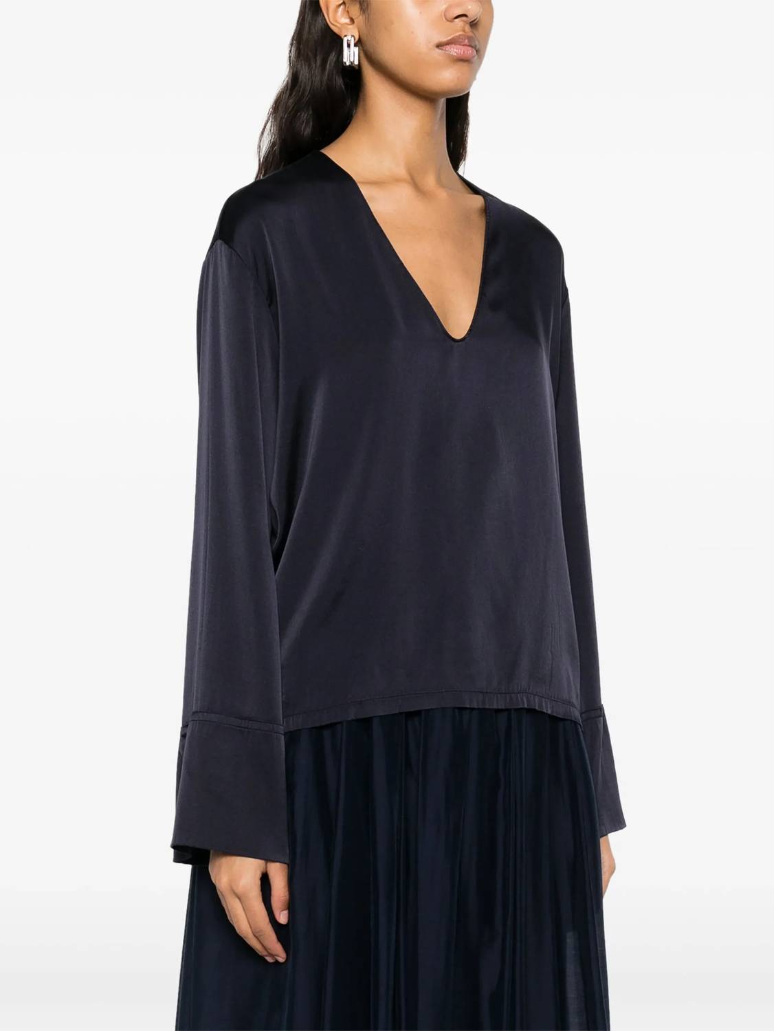 Forte Forte - Satin Long Sleeve Top