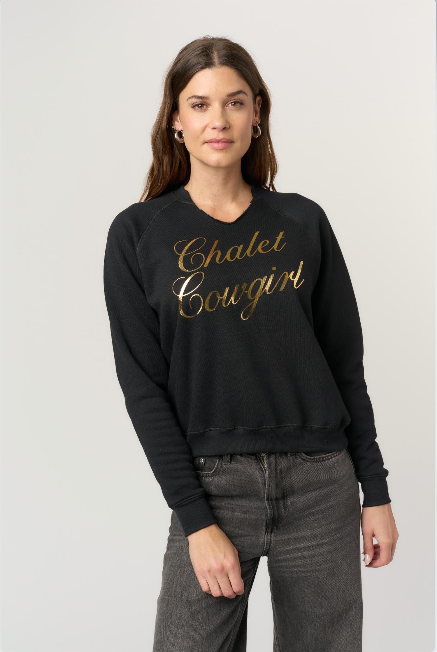 Project Social T - Chalet Cowgirl Long Sleeve Sweatshirt