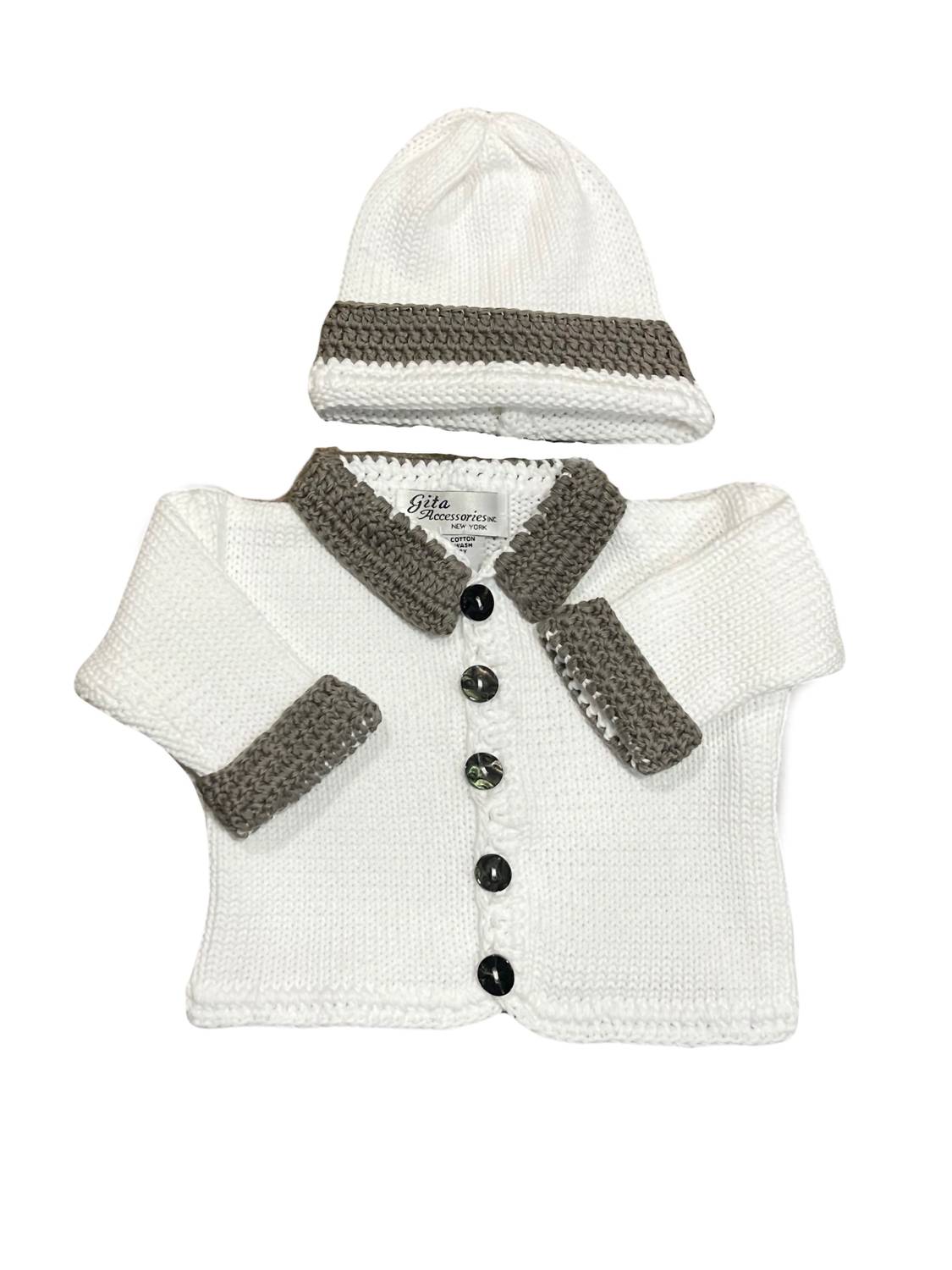 Gita - Boy's 2pc Sweater With Collar & Cuff
