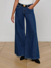 L'Agence - Savina Low-rise Wide-leg Jeans