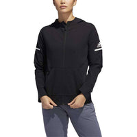 adidas Women's Long Sleeve Squad Jacket in black - women's jacket - alternate view