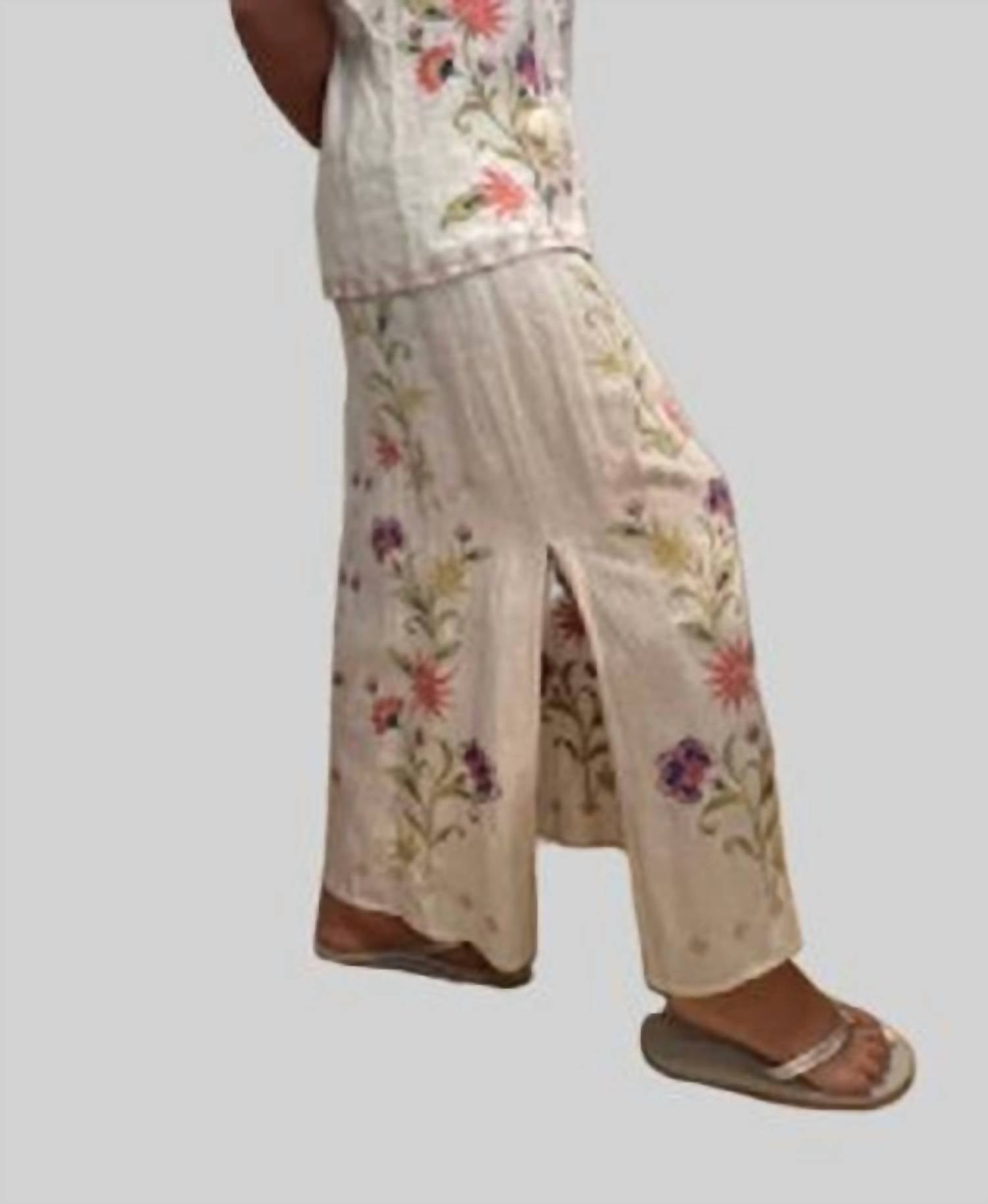 Johnny Was - HIGH SLIT LINEN SKIRT CALISTA