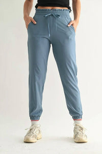 Mono B - Cuffed High Waisted Jogger Pants