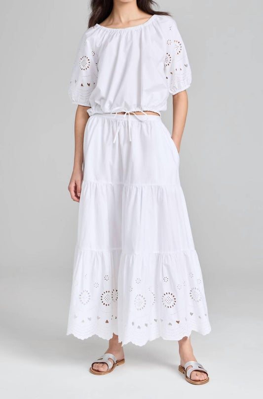 Kerri Rosenthal - Gabrielle Eyelet Maxi Skirt