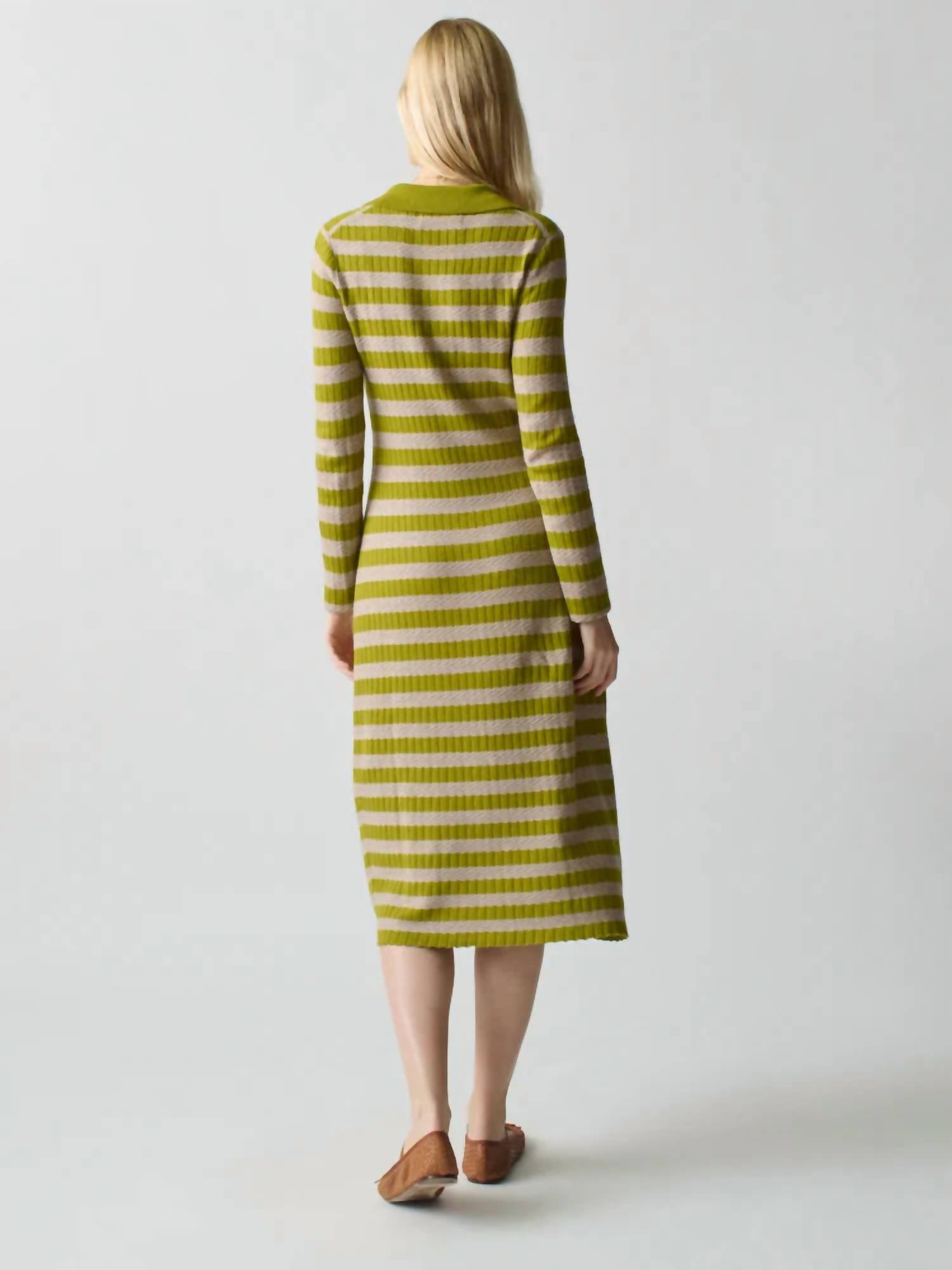 Lingua Franca - Morrissey Textured Stripe Dress