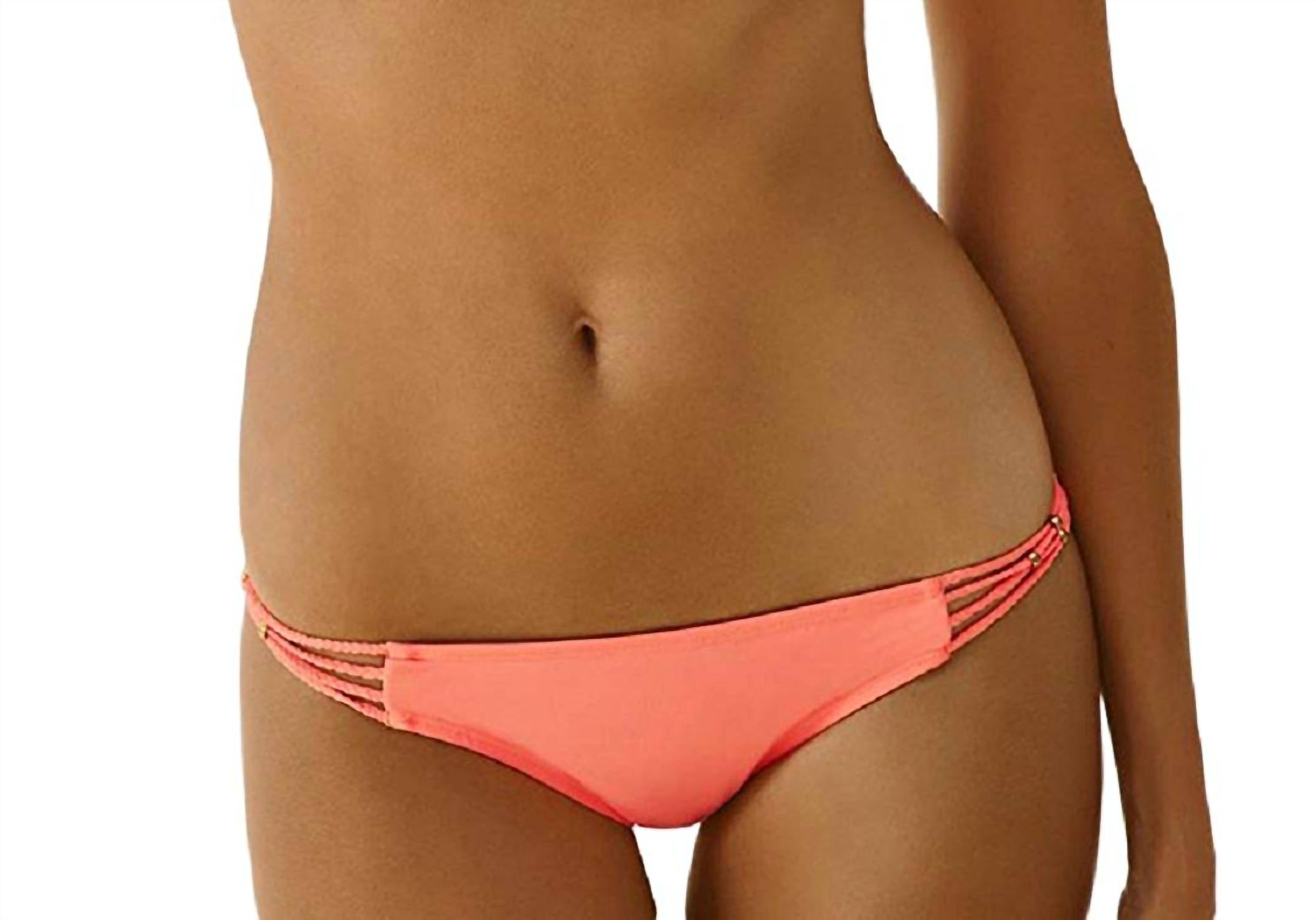 Women's Braided Side Strap Full Bikini Bottom