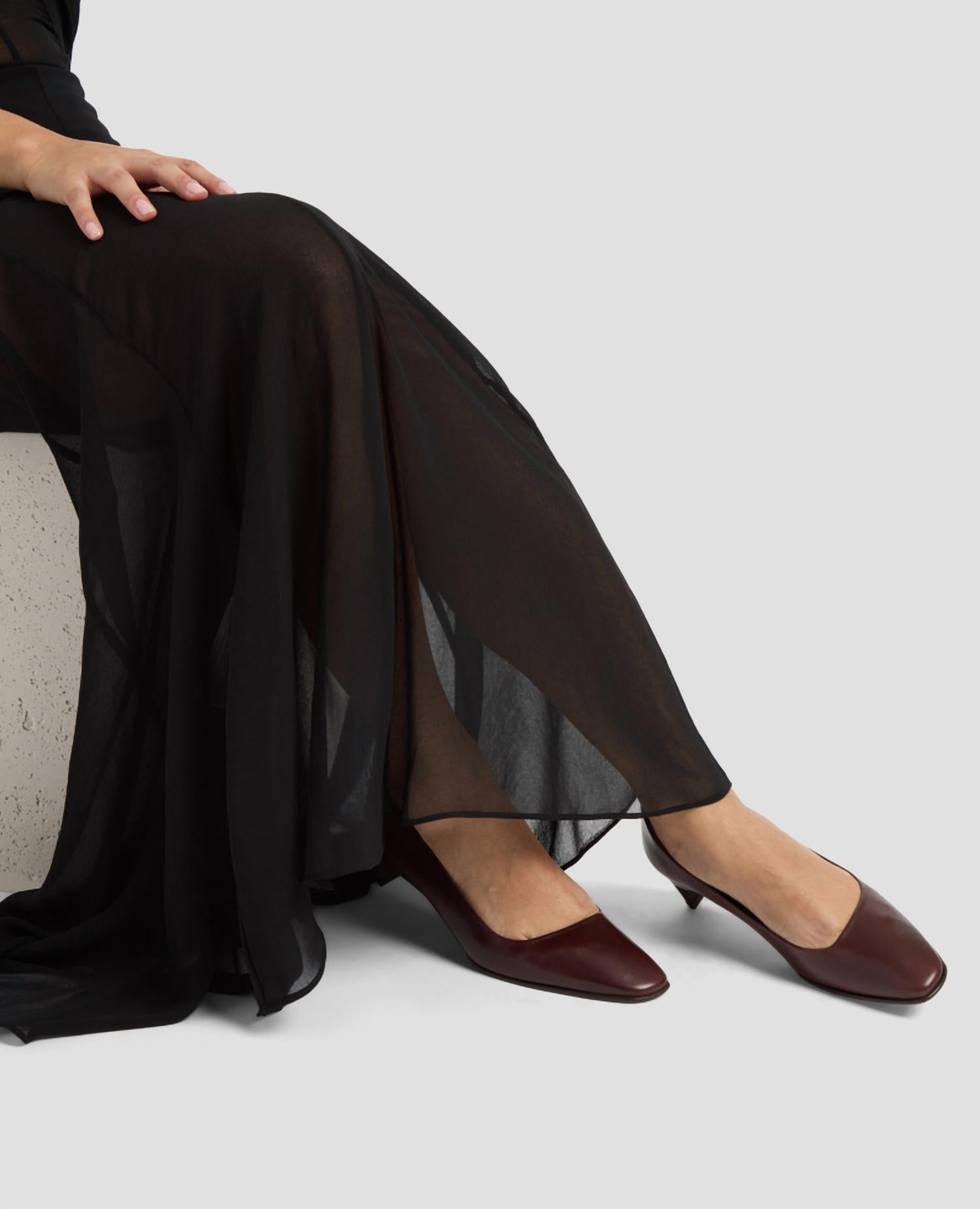 COCLICO Women's Sugar Pumps in oxblood leather - women's heels - view 5