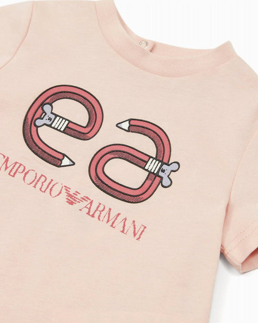 Armani - Baby Girl Pencil Logo T-shirt