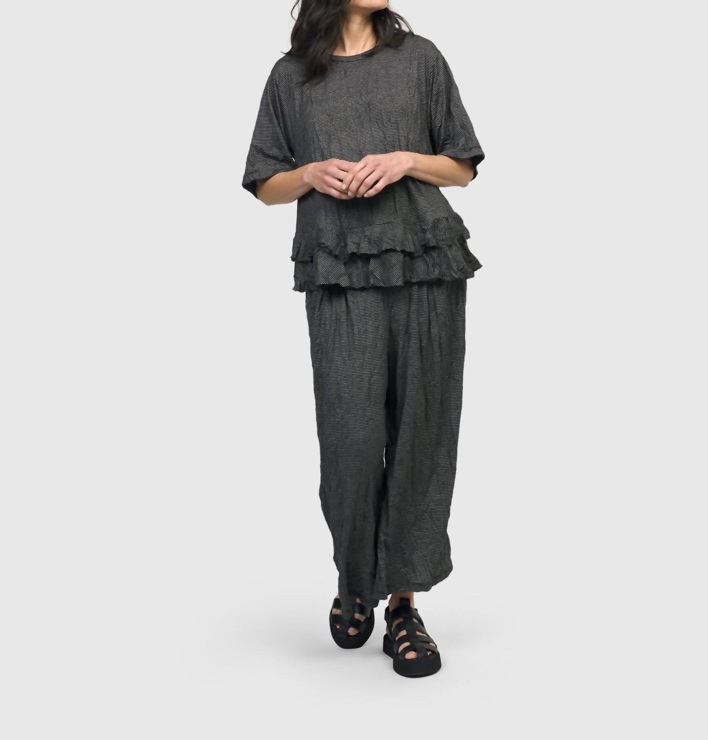 ALEMBIKA Whirlwind Lounge Pants in stripes - women's pants - view 6