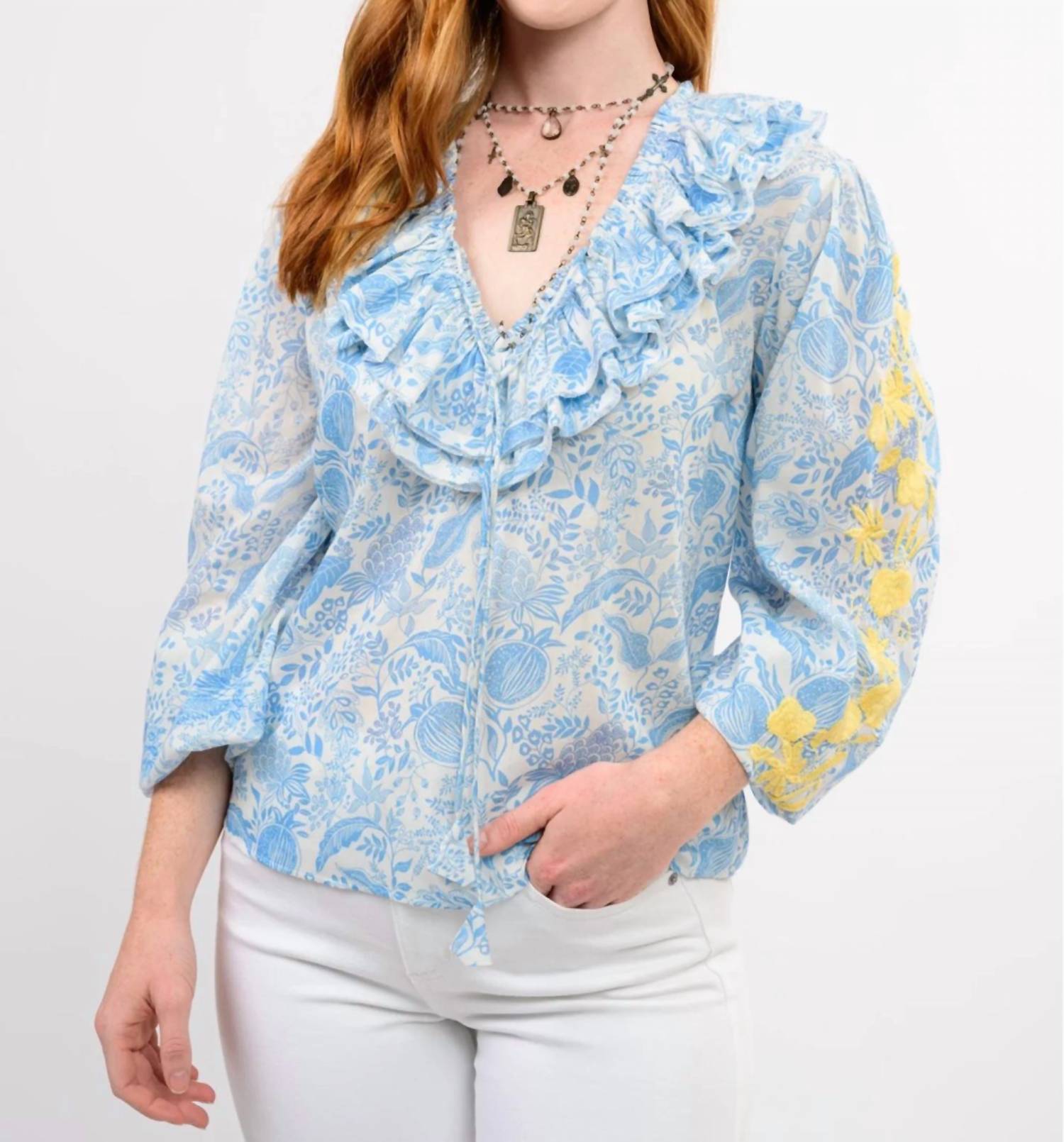Sister Mary - Vivian Floral Top