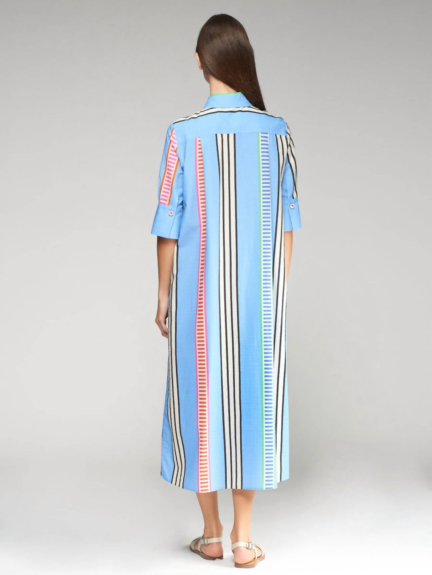 Vilagallo - Izzy Raya Seersucker Dress