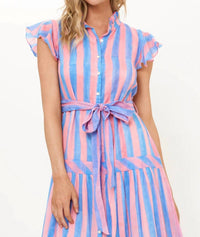 Oliphant - Ruffle Collar Button Maxi