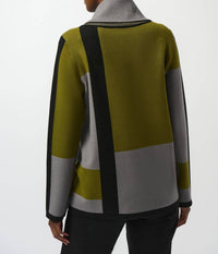 Joseph Ribkoff - Geometric Cowl Neck Winter Top