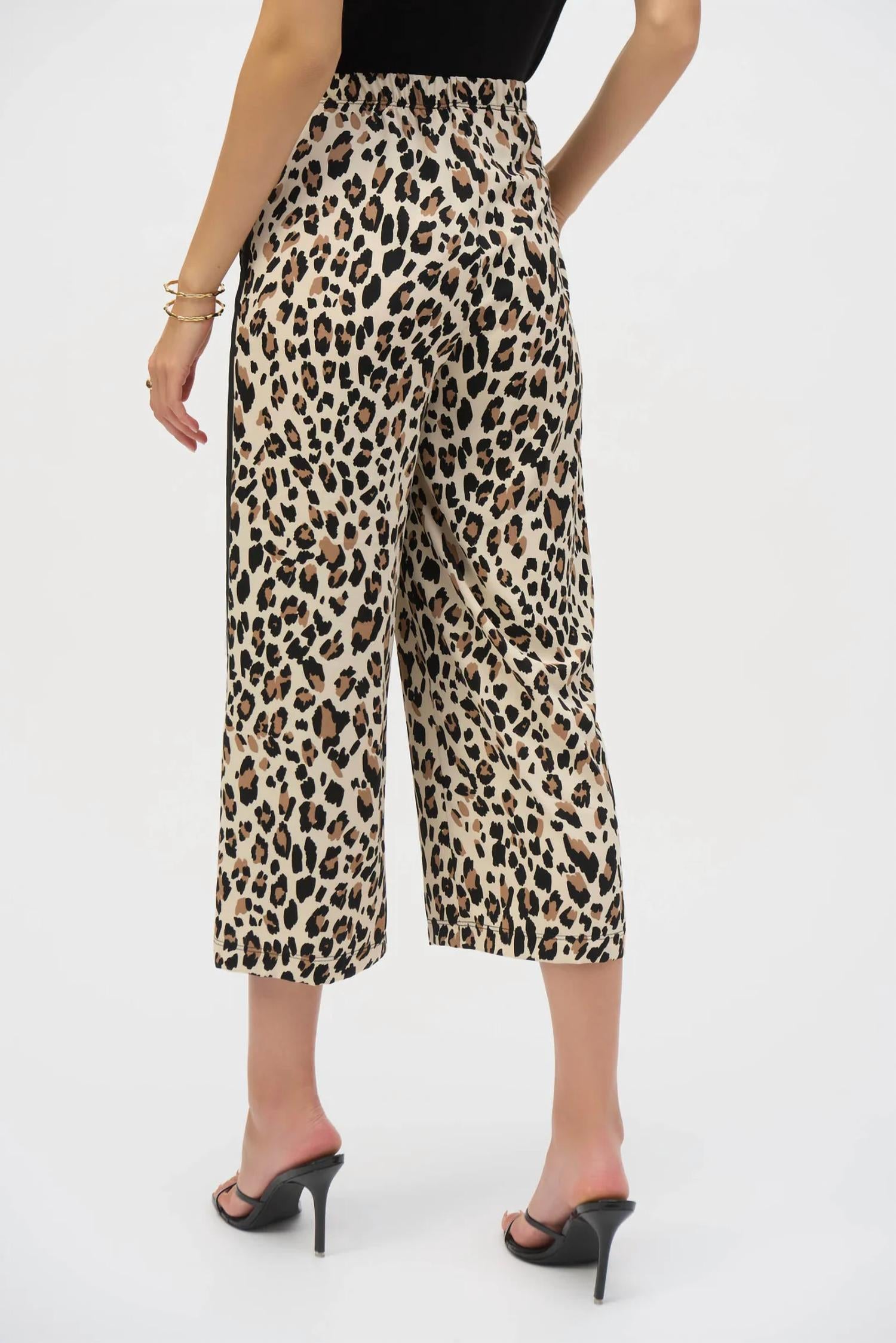 Joseph Ribkoff - Animal Print Pull On Culotte Pants