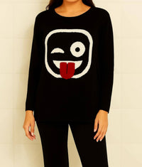 Angel Apparel - Wink & Tongue Emoji Top