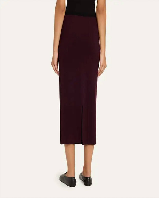 Zankov - Alina Compact Merino Wool Pencil Skirt