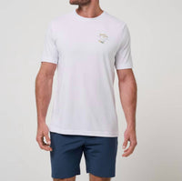 TravisMathew Drink Ticket Short Sleeve Tee in white - men's t-shirt