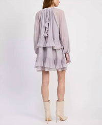 En Saison Nicolette Mini Dress in lavender - women's dress - view 4