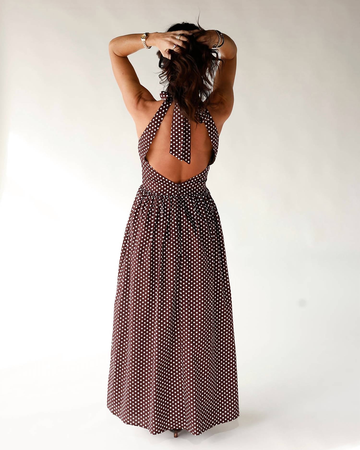 One And Only Collective - Modern Romance Polka Dot Maxi Dress