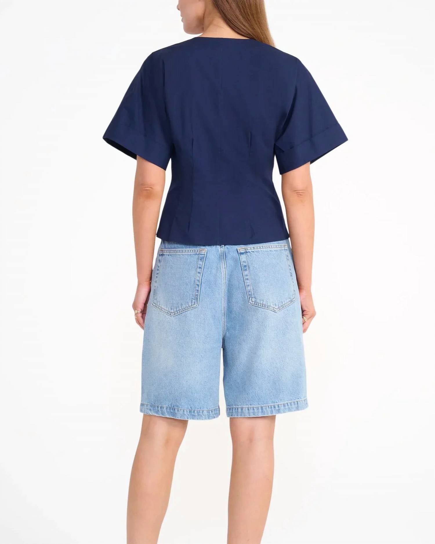 Staud - Elle Short Sleeve Top