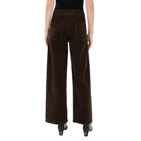 NILI LOTAN Women's Megan Corduroy Pant in chocolate brown - women's pants - view 5