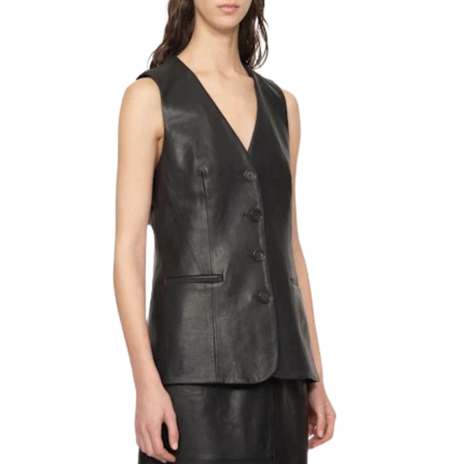 Sea - Lucie Leather Vest