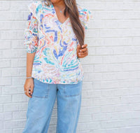 Joy Joy - Eye swirl blouse