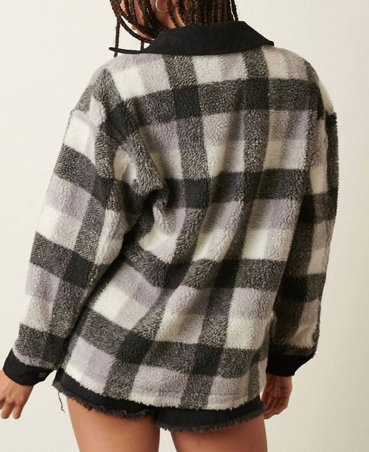 Mittoshop - Plaid Sherpa shacket
