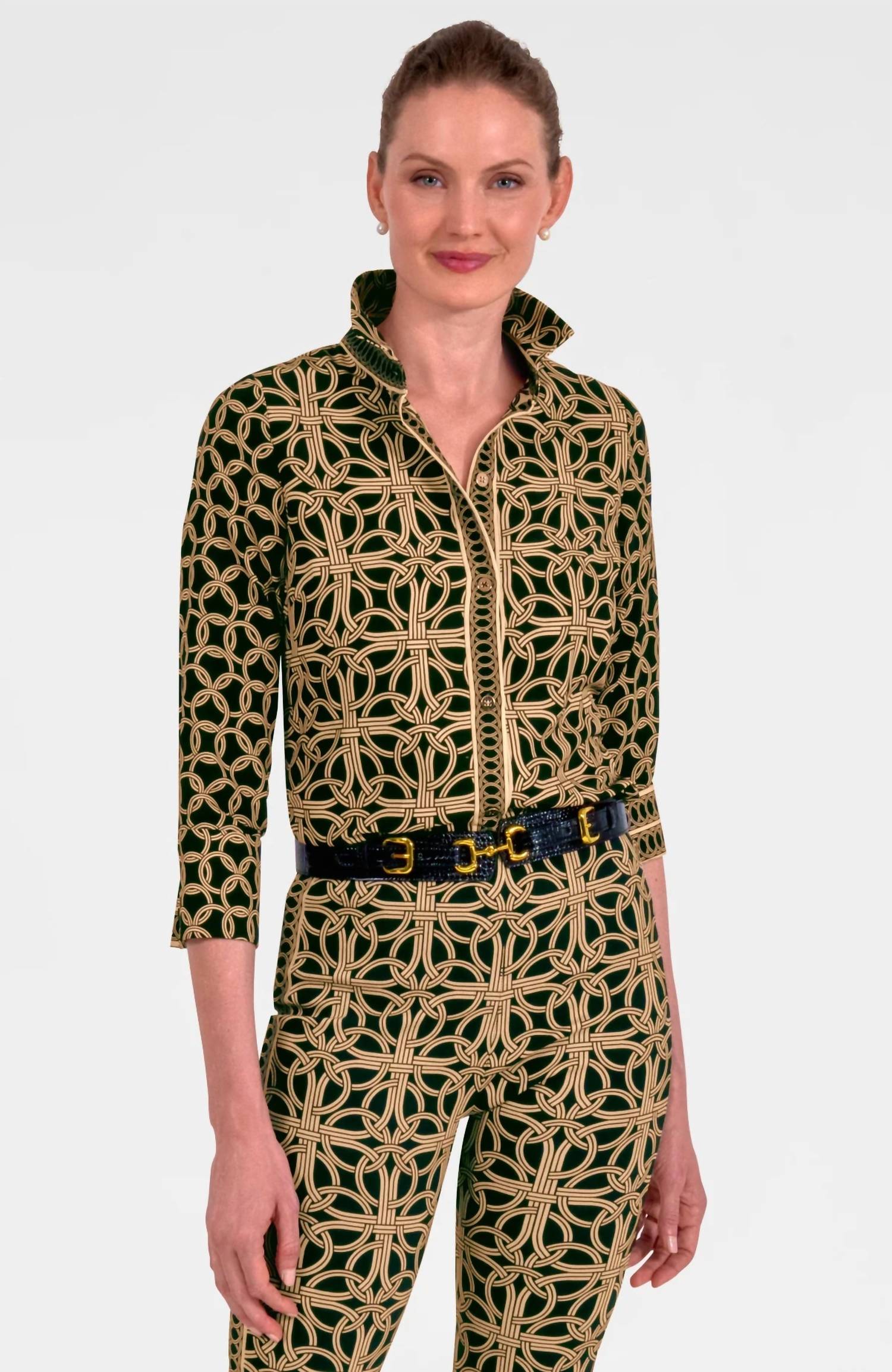 Gretchen Scott - Boyfriend Three Quarter Sleeve Shirt