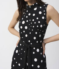 Joseph Ribkoff - Polka Dot Belted Midi Dress