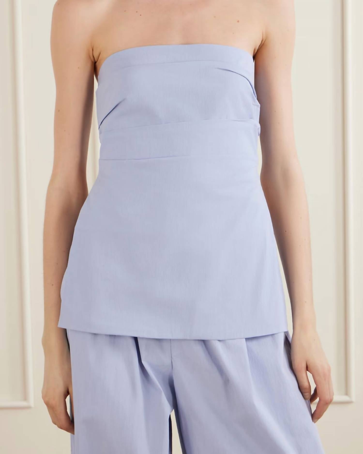St. Agni - Strapless tie back top