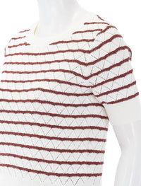 STEVE MADDEN Norris Short Sleeve Sweater in marshmallow - women's sweater - view 4