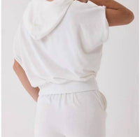 Majestic Filatures - Women's Organic Cotton Terry Short Sleeve Hoodie