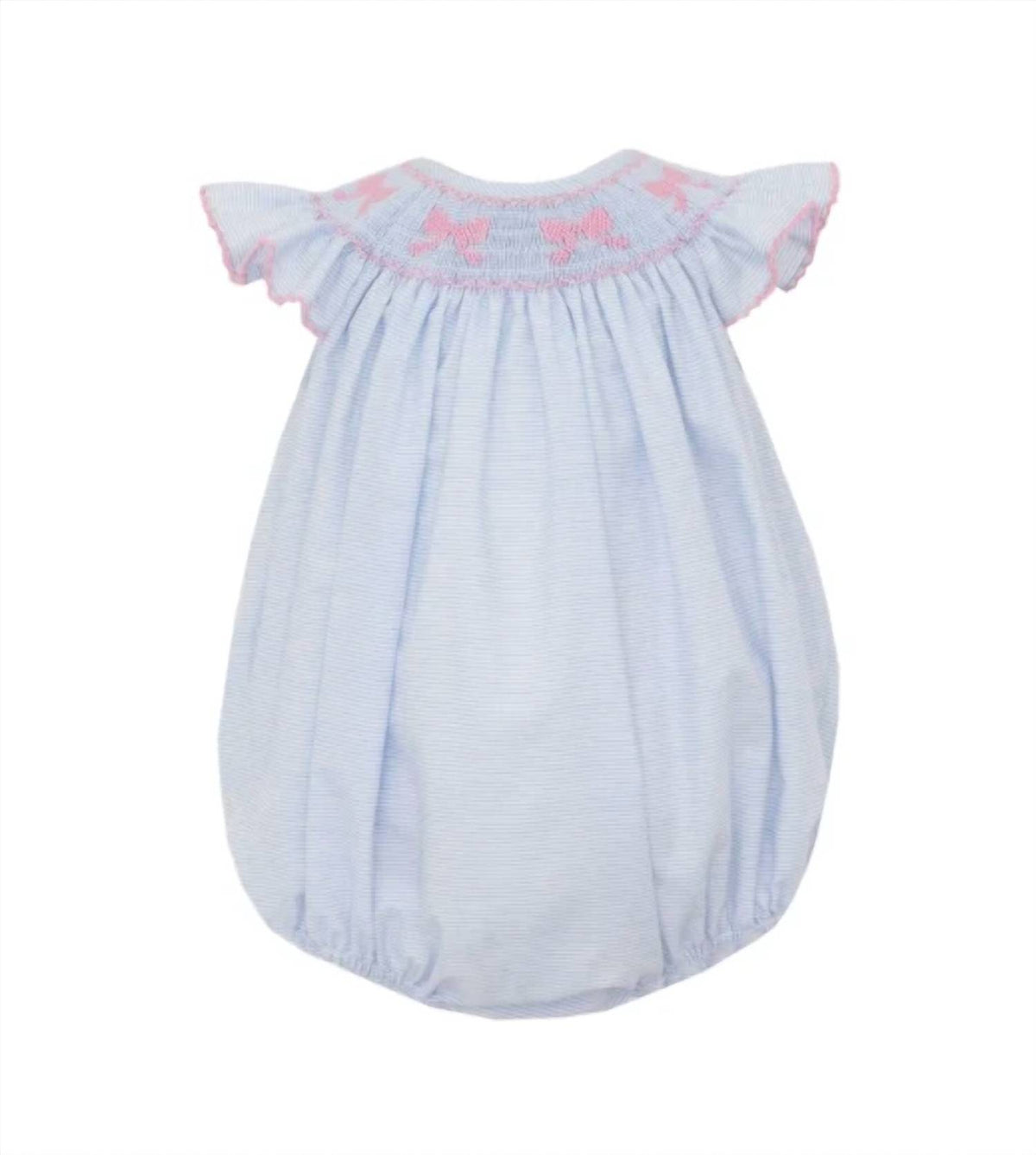 Petit Bebe - Girls Smocked Bow Bubble