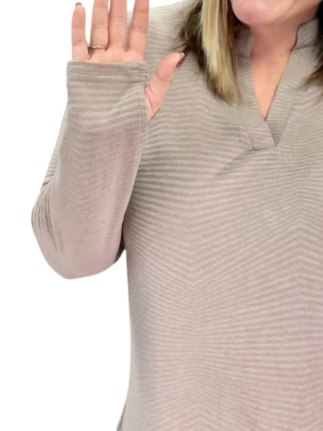Honeyme - Long Sleeve With Thumbholes Gabby Top