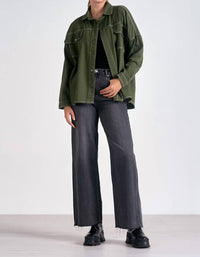 Elan - Cosmo Button Up Shirt Jacket