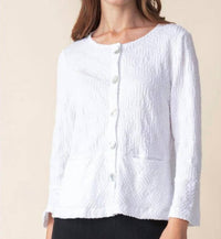 Habitat - Sunburst Knit Peplum Jacket