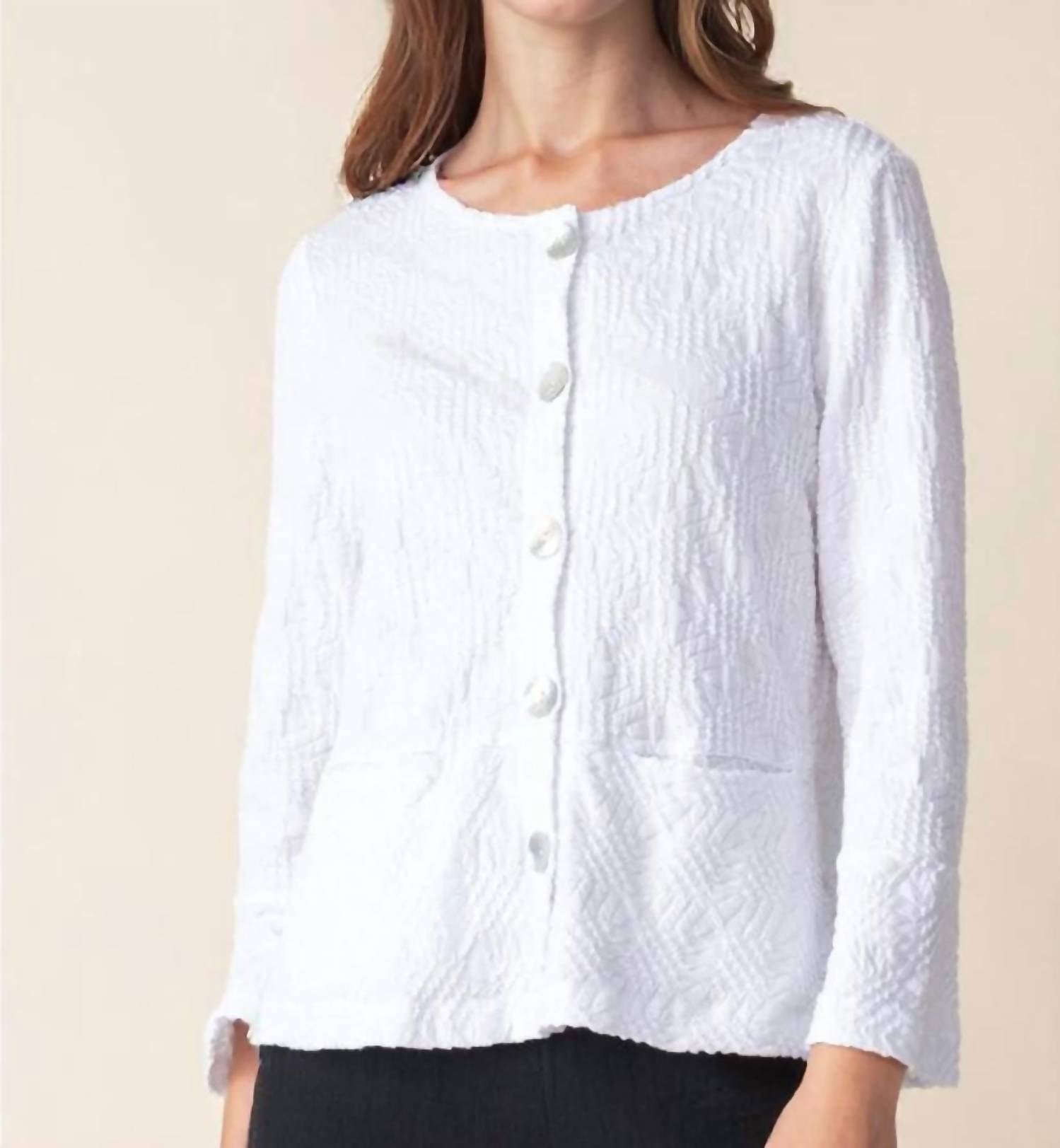 Habitat - Sunburst Knit Peplum Jacket