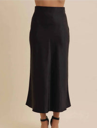 In February - Silky Satin Bias Cut Skirt