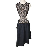 We Wore What - Women's Cut Out Asymmetrical Midi Dress