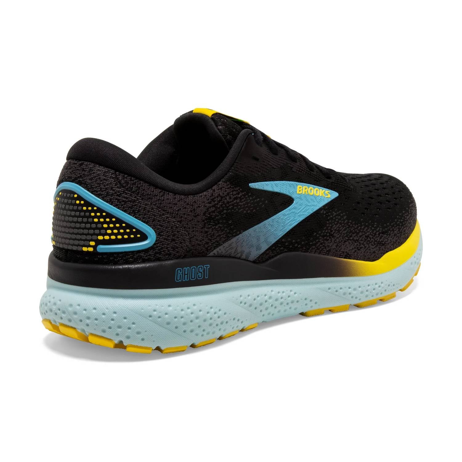 BROOKS Men's Ghost 16 Running Shoes in black forged iron blue - men's shoe - view 4