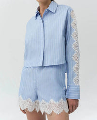 Simkhai - Emmie Cotton Lace Shorts